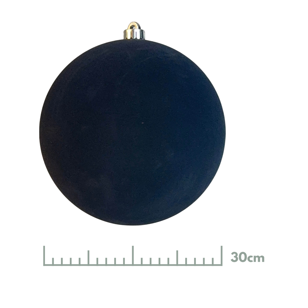 Esfera Terciopelo Negro, Medidas 15 cm/20 cm/25 cm/30 cm