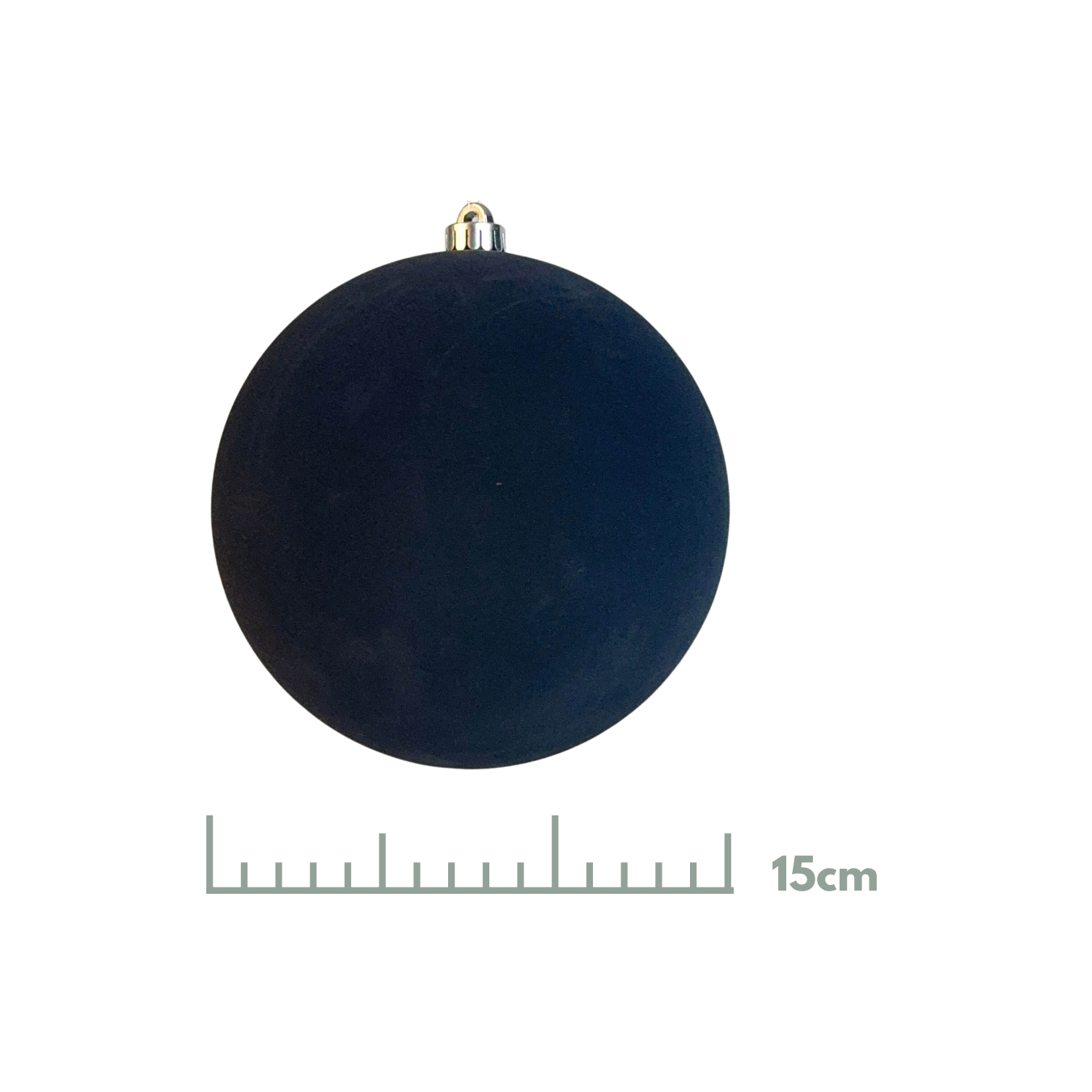 Esfera terciopelo negro, medidas 15 cm/20 cm/25 cm/30 cm