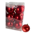 (BHK01312R) Paq. Esfera Perlizada 8 Cm 12 Pz Rojo