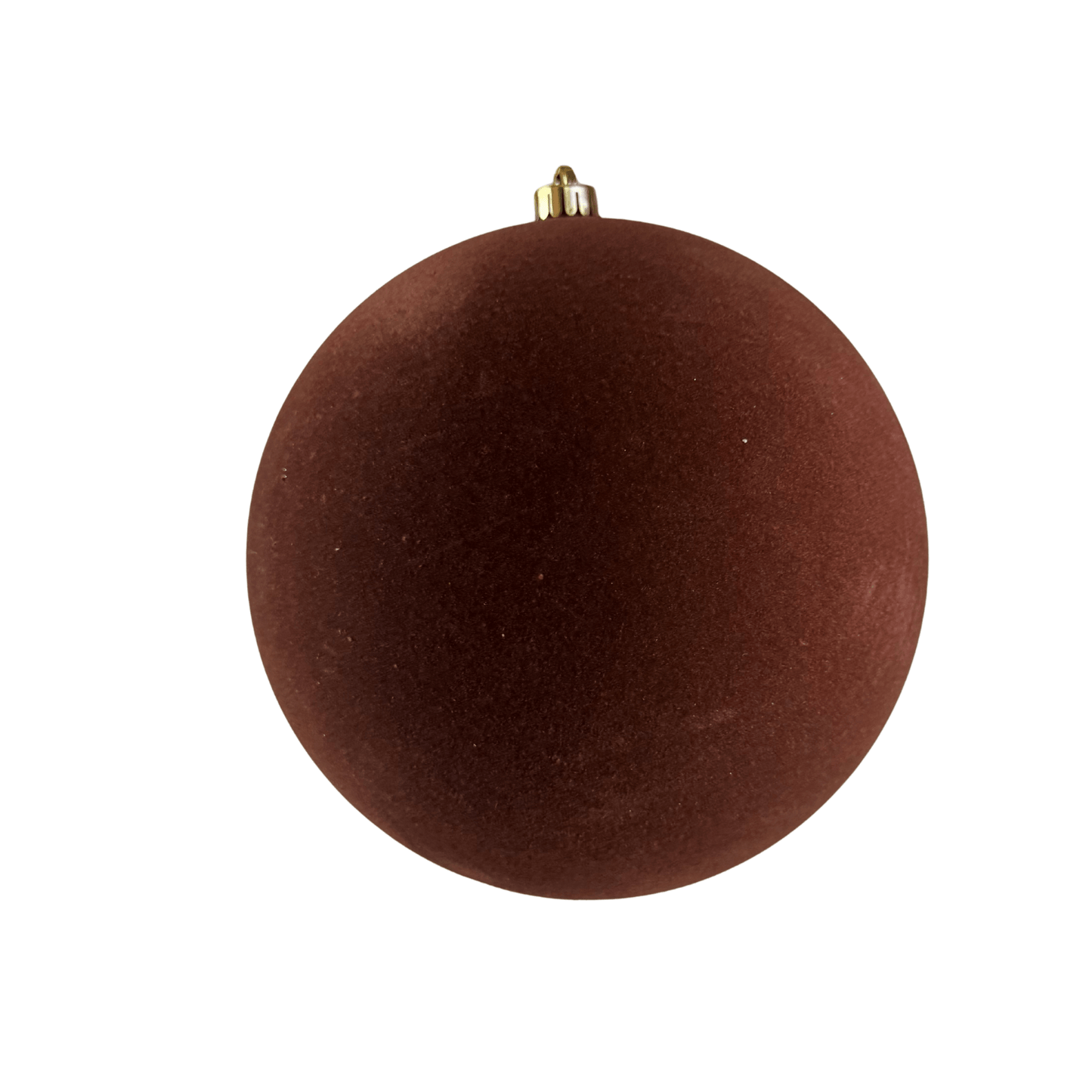 BHK01319BR Esfera Terciopelo 25 Cm Cafe