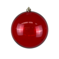 (BHK01334R) Esfera Transparente 20 Cm Rojo