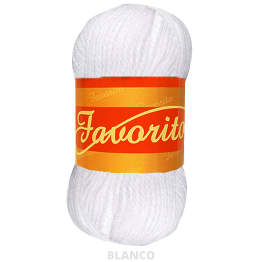 Estambre Favorito 50 Gr C-3001 Blanco