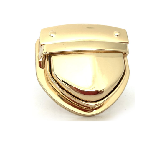 (049) Broche Para Bolsa 4X4.5 Cm en Color Dorado