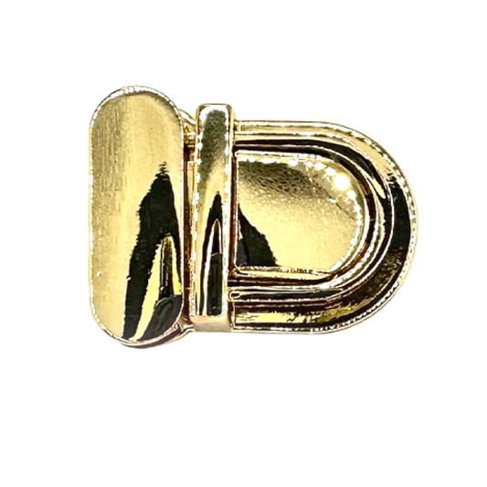 (139) Broche Para Bolsa 2.5X3.5 Cm en color Dorado y Plata