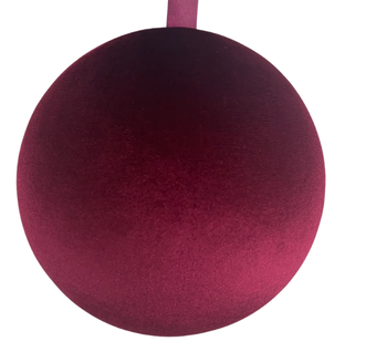 (IS) Esfera Tercipelo 25 Cm Vino