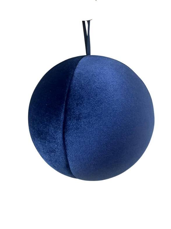 (TERC-MARINO25) Esfera Tercipelo 25 Cm Marino