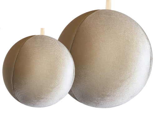 Esfera Terciopelo 17.5 y 25 Cm Beige