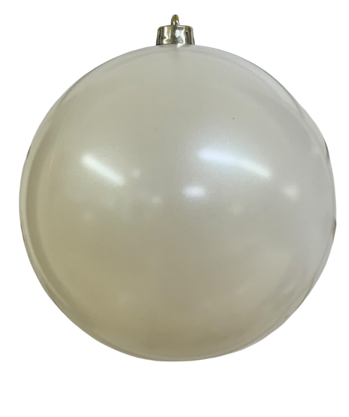 (BHK01265NCR) Esfera Perlizada 20 Cm Crema