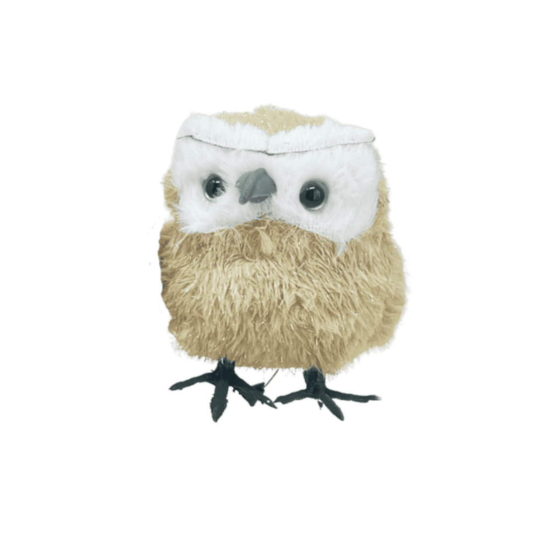 Buhos de peluche 14.5 X 17 X 7 cm