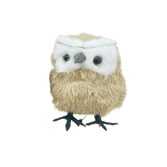 (CCY00111CH) Buho de Peluche Champagne 14.5 X 17 X 7 cm