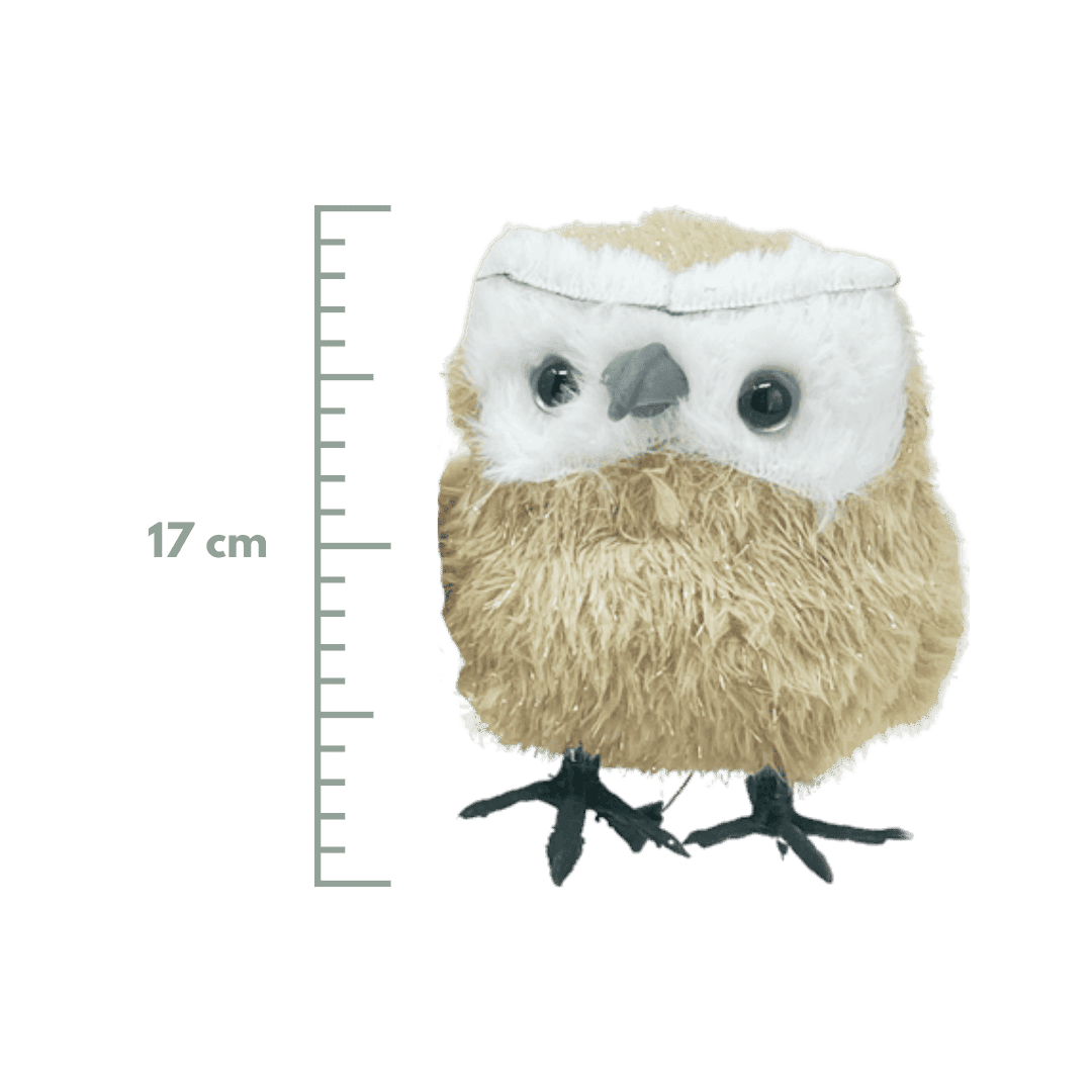 Buhos de peluche 14.5 X 17 X 7 cm