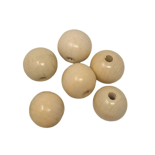 (CNA0010) Cuenta de madera 24x25 mm c/10