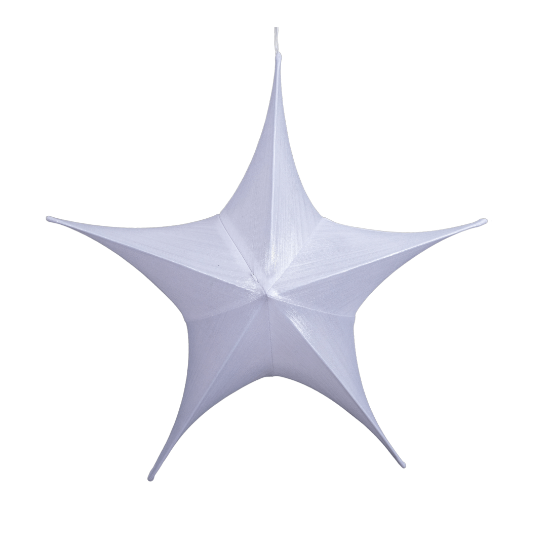 (COL0092BL) Estrella de tela 65 cm blanca