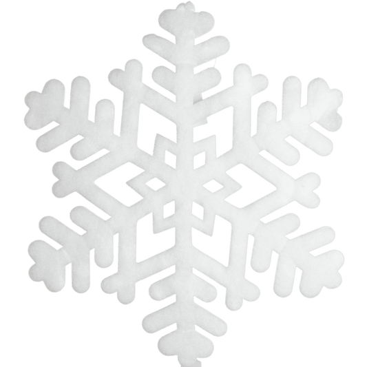 (COL1101BL) COLGANTE COPO DE NIEVE 36 CM BLANCO