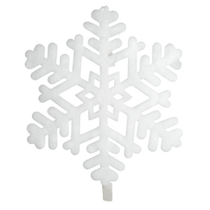 (COL1101BL) Colgante copo de nieve 36 cm blanca