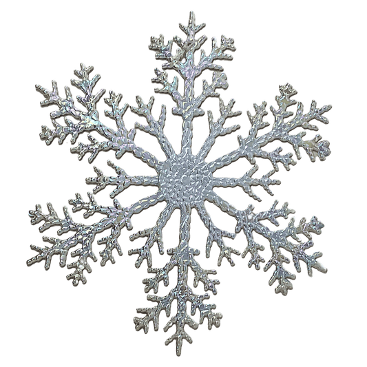 (COL1552IR) Copo de nieve 20 cm iridescente