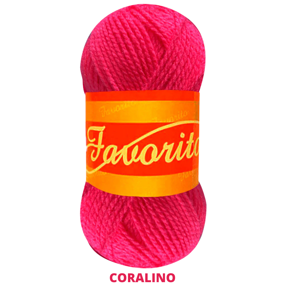 Estambre Favorito 50 Gr C-3038 Coralino