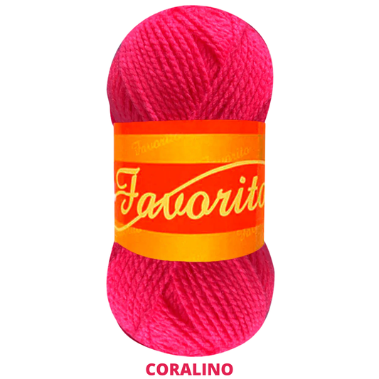 Estambre Favorito 50 Gr C-3038 Coralino