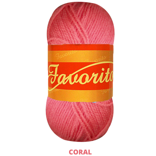 Estambre Favorito 50 Gr C-3037 Coral