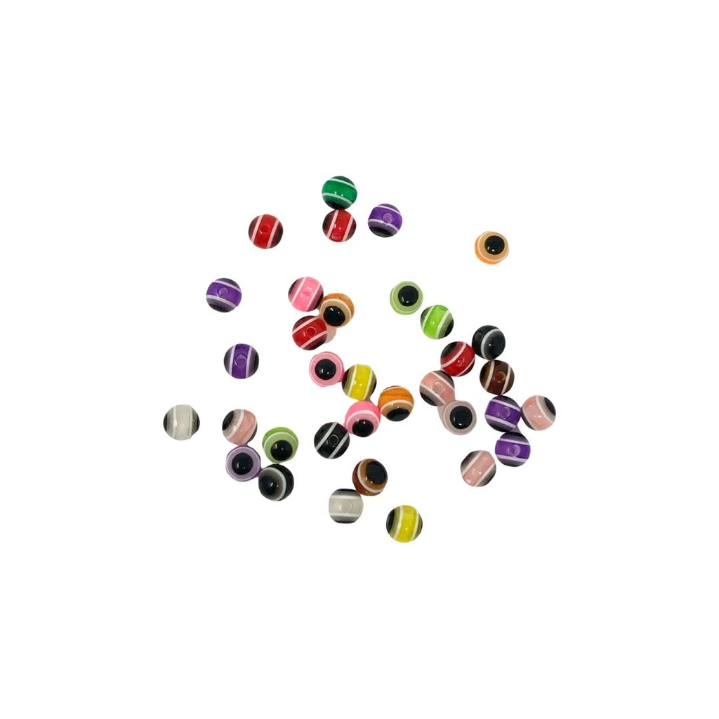 Cuenta ojo turco 6mm/8 mm 30 pz 5/10 gr