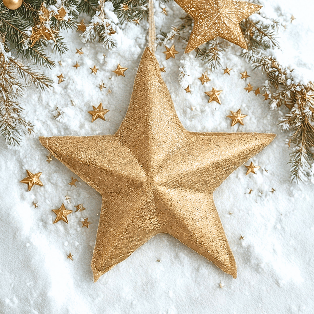 (CCY0218G) Estrella vinil 15 cm oro