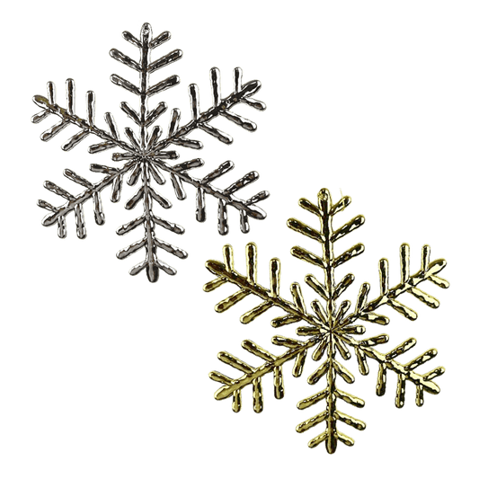 Copo de nieve 20 cm Oro/Plata