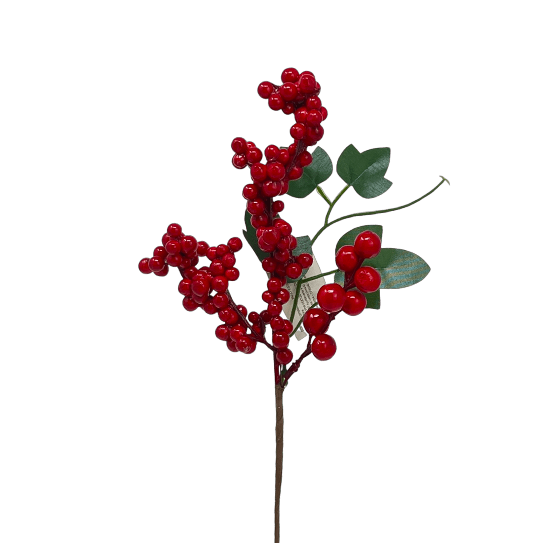 (Dti0043R) Follaje navideño De Berries 31Cm