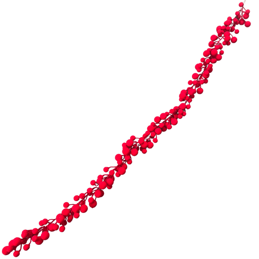 GUIA BERRIES TERCIOPELO 175 CM ROJO