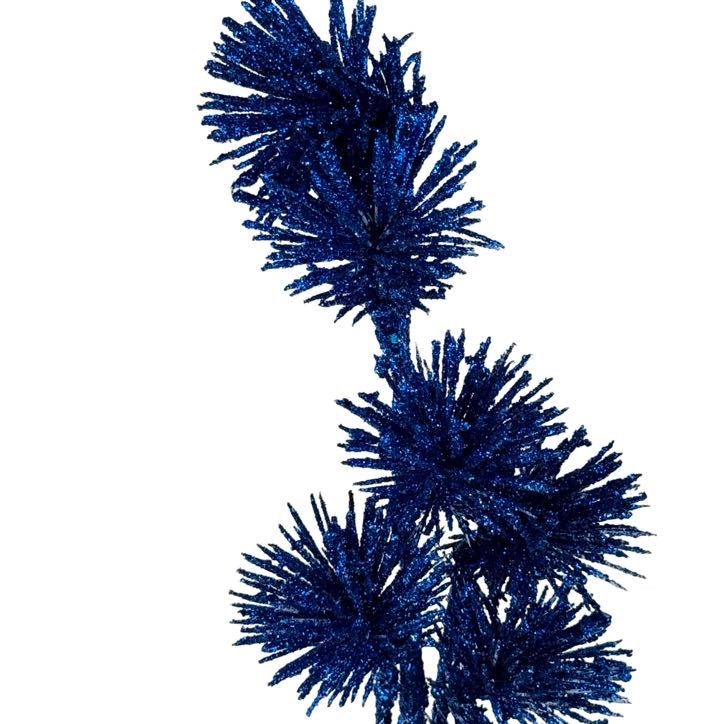 (DTI0164BDK) Follaje pompon 60 cm azul