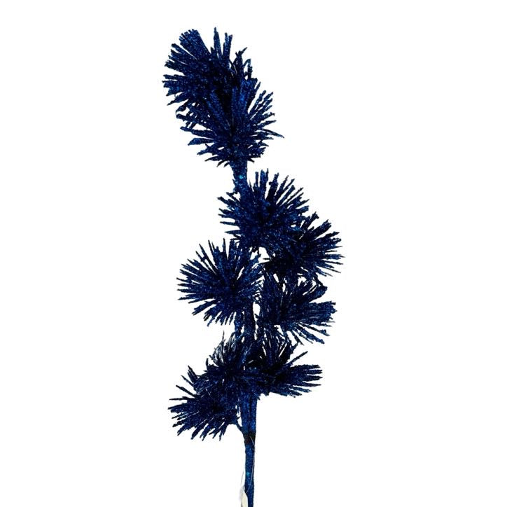 (DTI0164BDK) Follaje pompon 60 cm azul