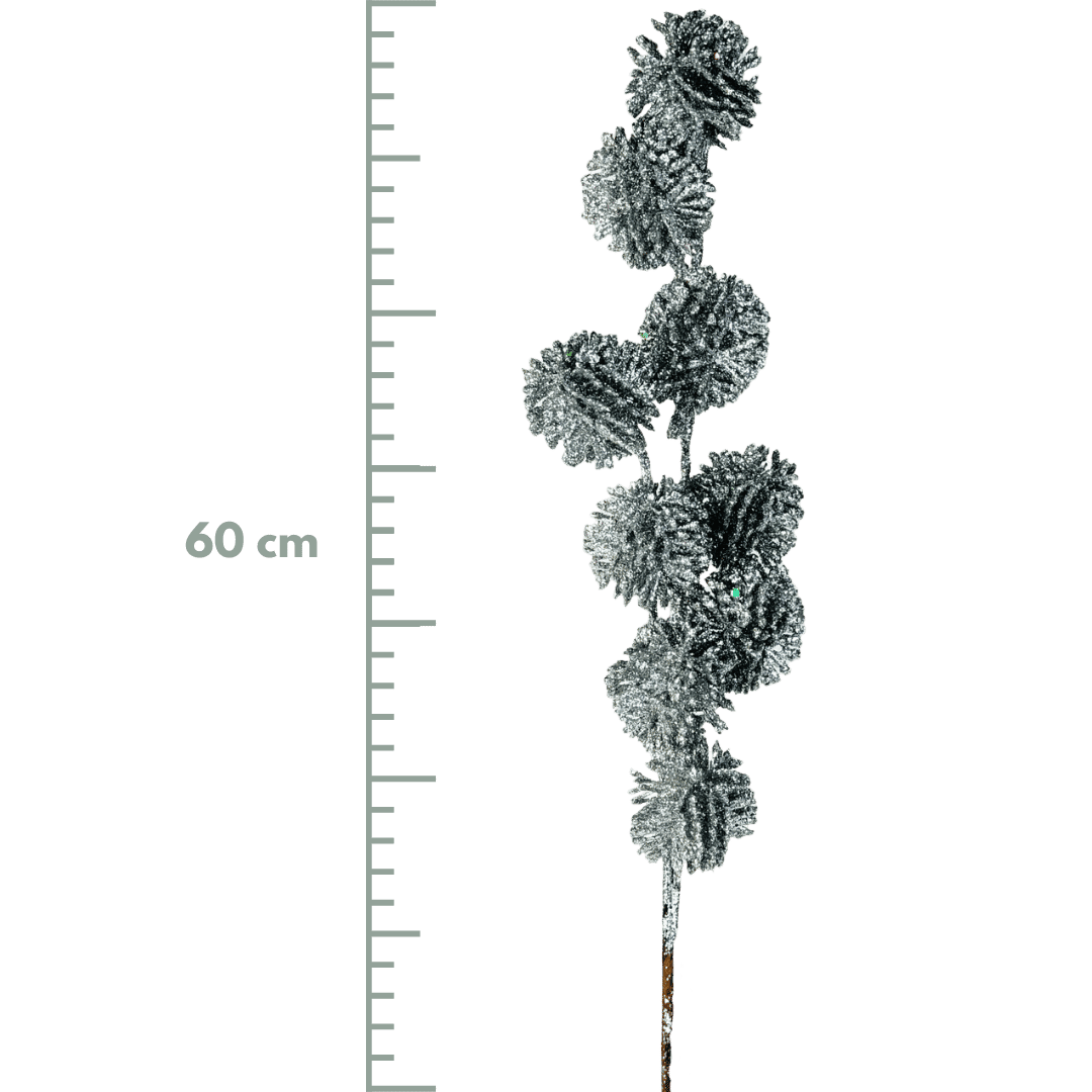 (DTI0164S) Follaje pompon 60 cm plata