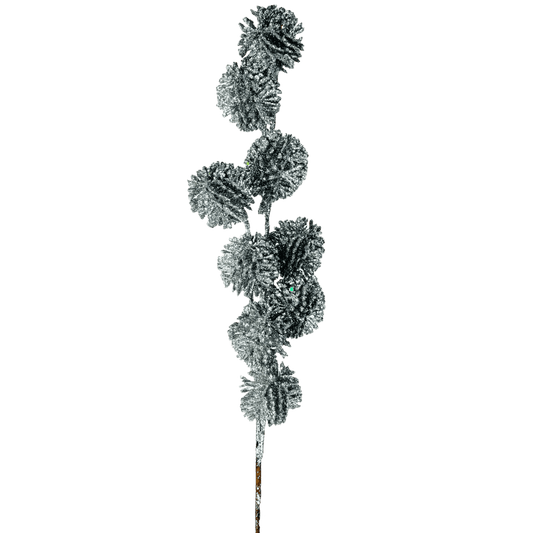 (DTI0164S) Follaje pompon plata 60 cm