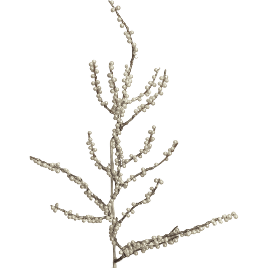 (DTI0262W) Follaje mini perlas 77 cm blanco
