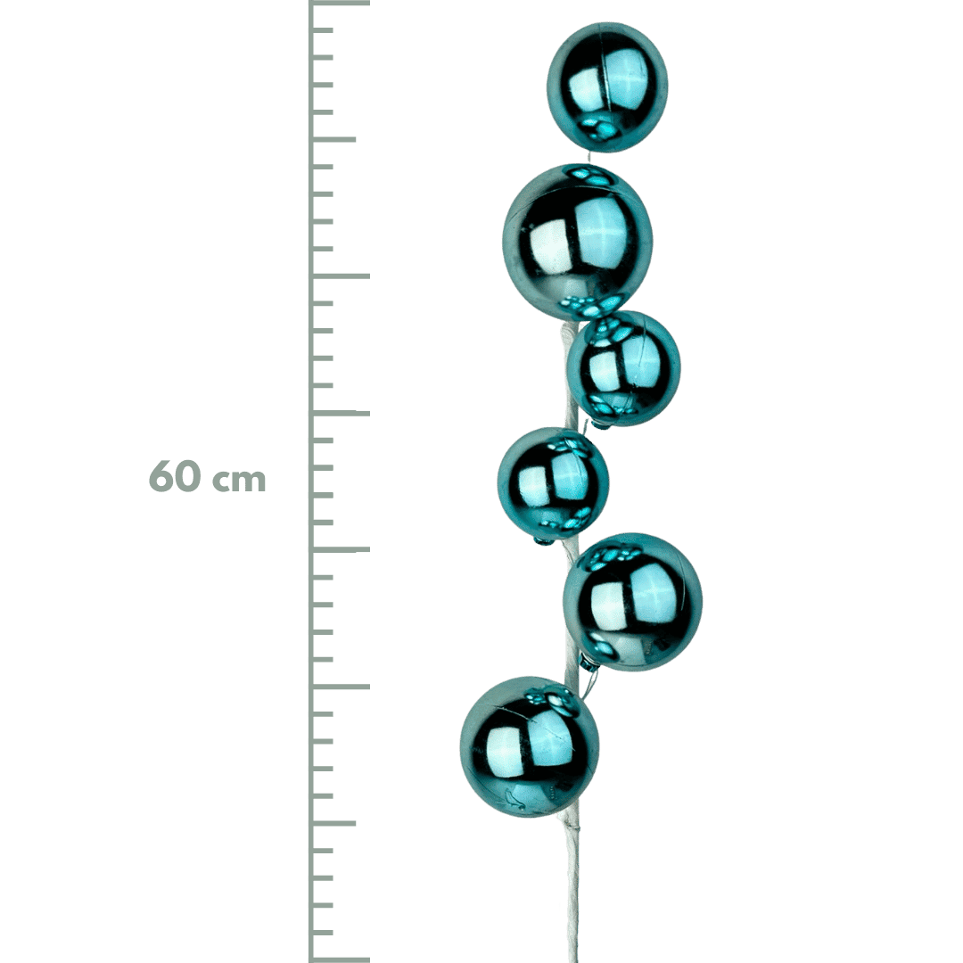 (DTI0328LB) Vara esferas celeste 60 cm