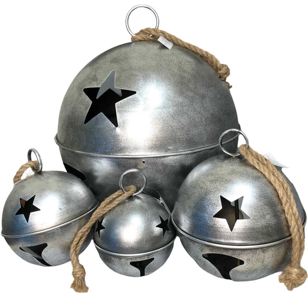 Cascabeles metalicos plata de 15/25/30/45 cm