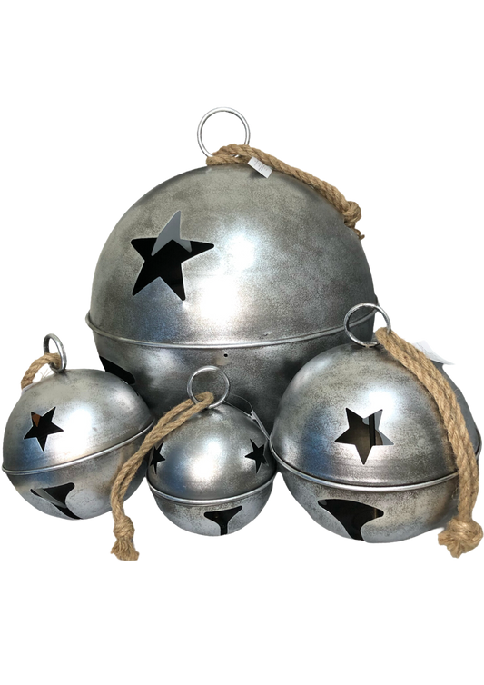 Cascabel metalico plata