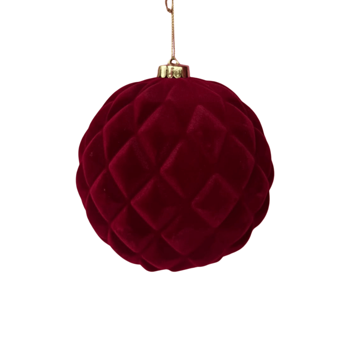 Esfera terciopelo Soft Flock 15Cm Vino