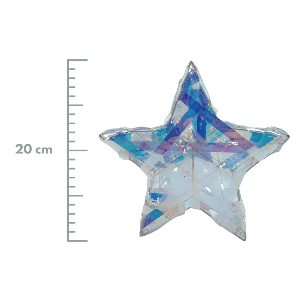 (FIG0828IR) Estrella con 10 luces 20 cm x 3 cm