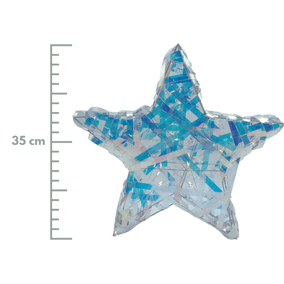 (FIG0831IR) Estrella con 15 luces 35 cm x 5 cm