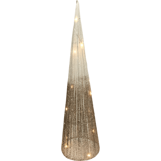 (FIG0835BG) Pino con 20 luces 20 x 80 cm beige