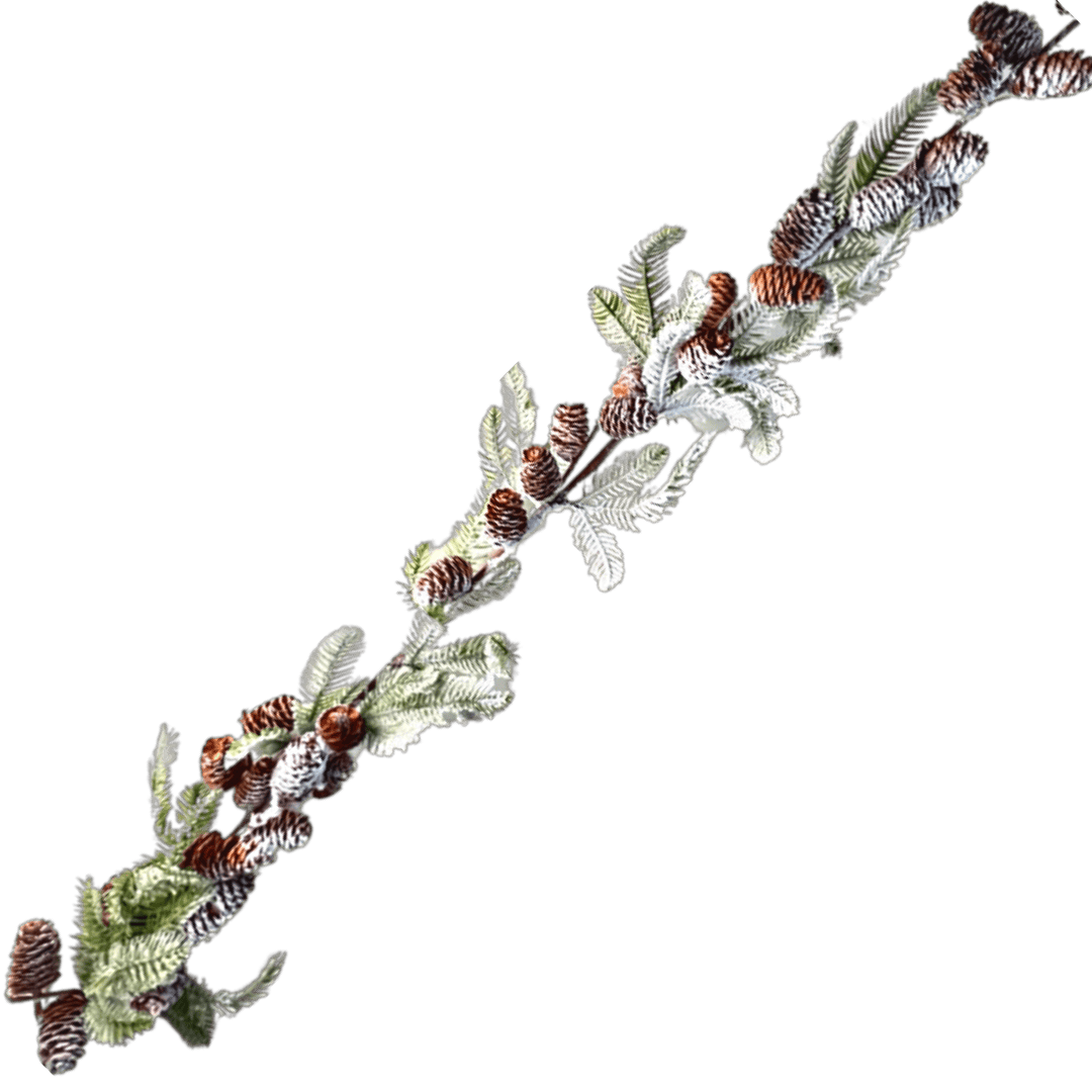 (FLA01336) Guia de piñas nevada 1.30 mts