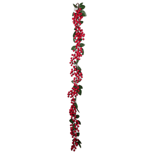 (Fla01812R) Guia De Berries Con piñas 1.30 Rojo