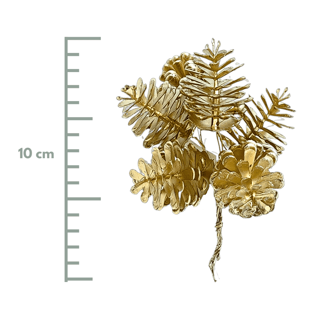 (FLA01841CH) Mini pick piñas champagne 10 cm