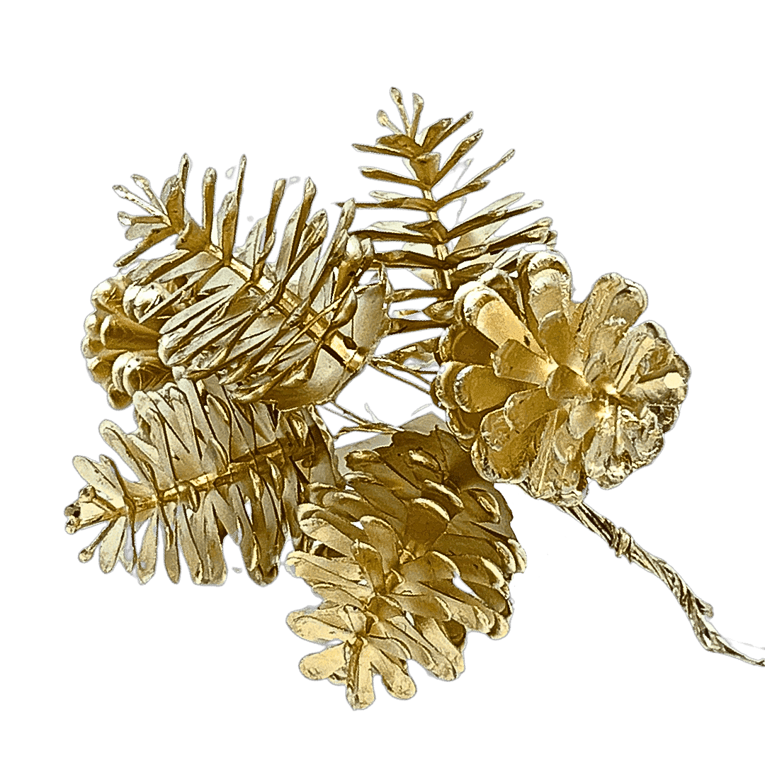 (FLA01841CH) Mini pick piñas champagne 10 cm