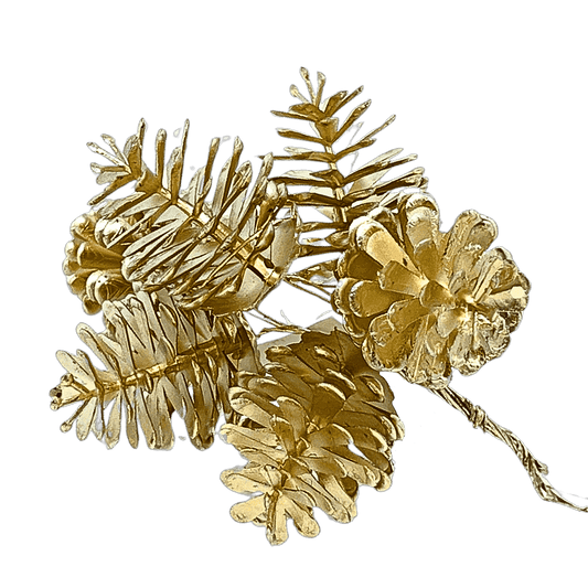 (FLA01841CH) Mini pick piñas champagne 10 cm