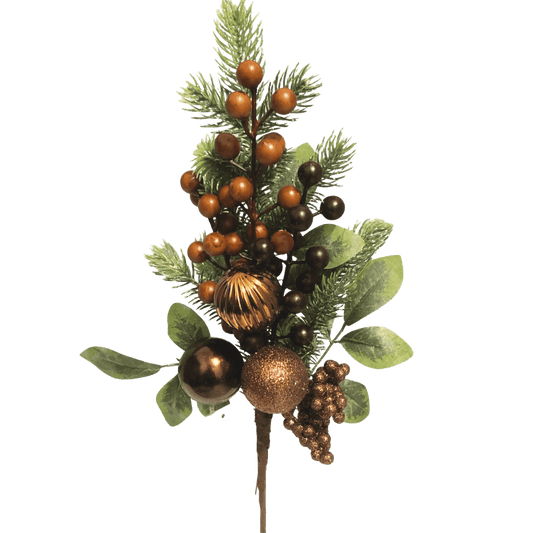 (FLA02250BR) Follaje vintage 40 cm café