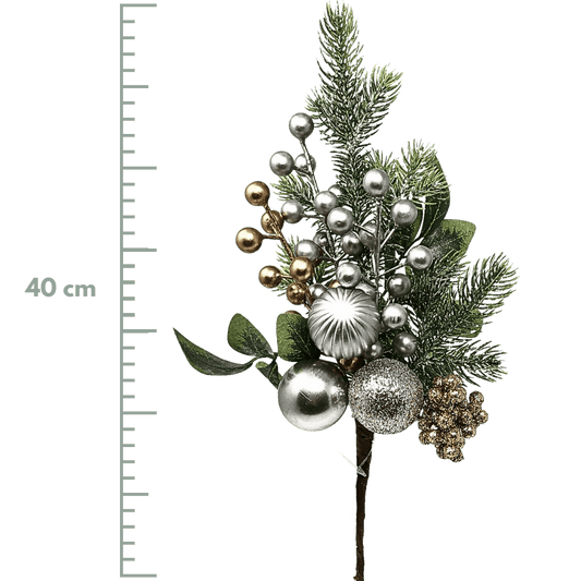 (FLA02250CH) Follaje vintage 40cm champaña
