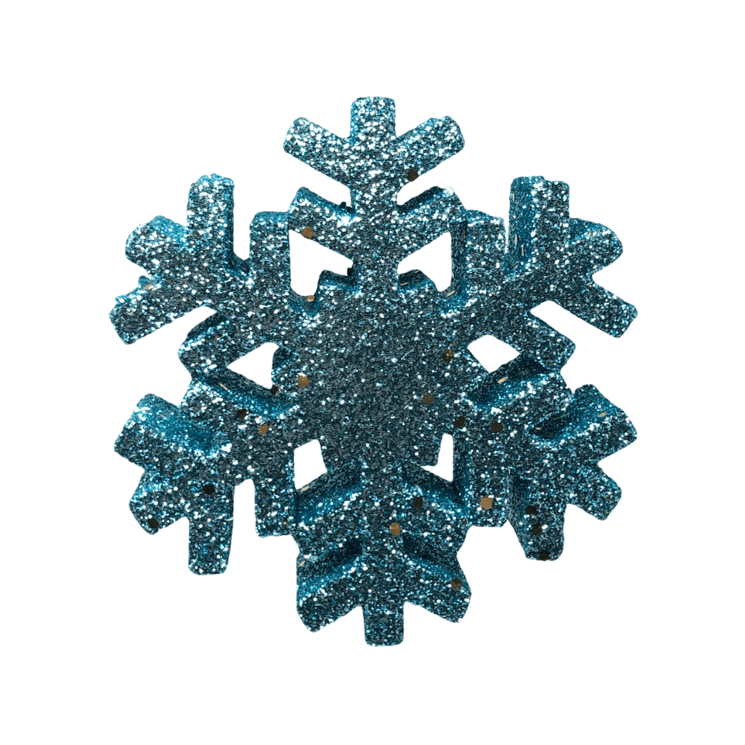 (FLA02258LB) Copo de nieve celeste 12 cm