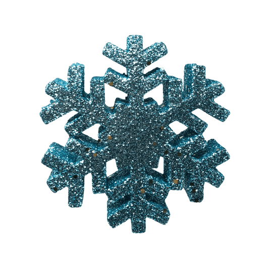 (FLA02258LB) Copo de nieve celeste 12 cm