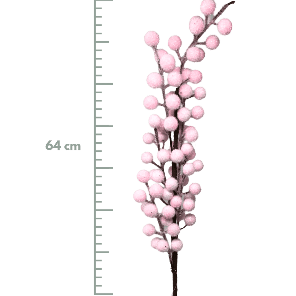 (FLA02391P) Follaje berries 64 cm rosa